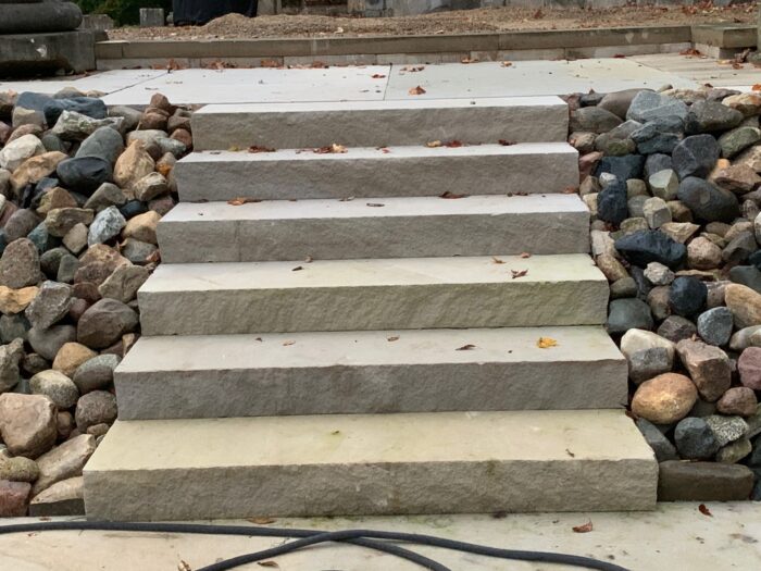 Indiana Limestone 5' Snapped Steps