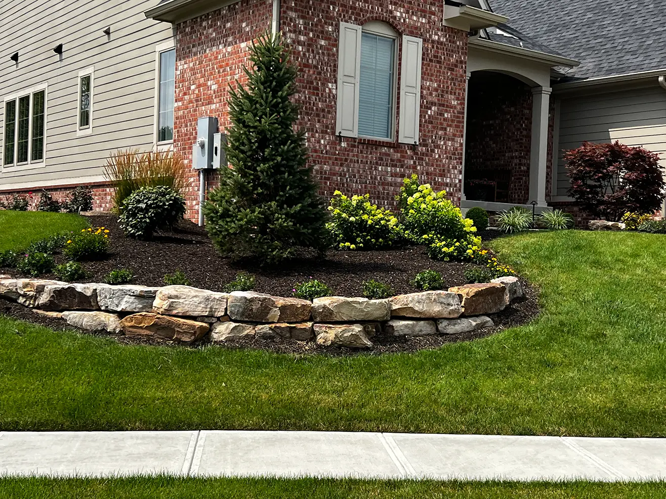 Weathered Sandstone Boulder 18"-24"  |  Boulders & Ledgerock 18_inch-24-inch_weathered_sandstone_boulders_landscape_natural_stone_finished_project-planting-bed-B-WSS0090_1824