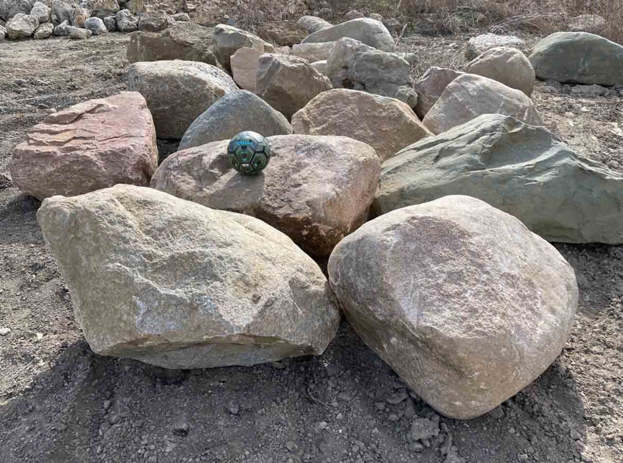 Glacial Granite Boulders 24″36″ Green Stone Company