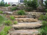 Ozark Weathered Irregular Steps and Boulders
